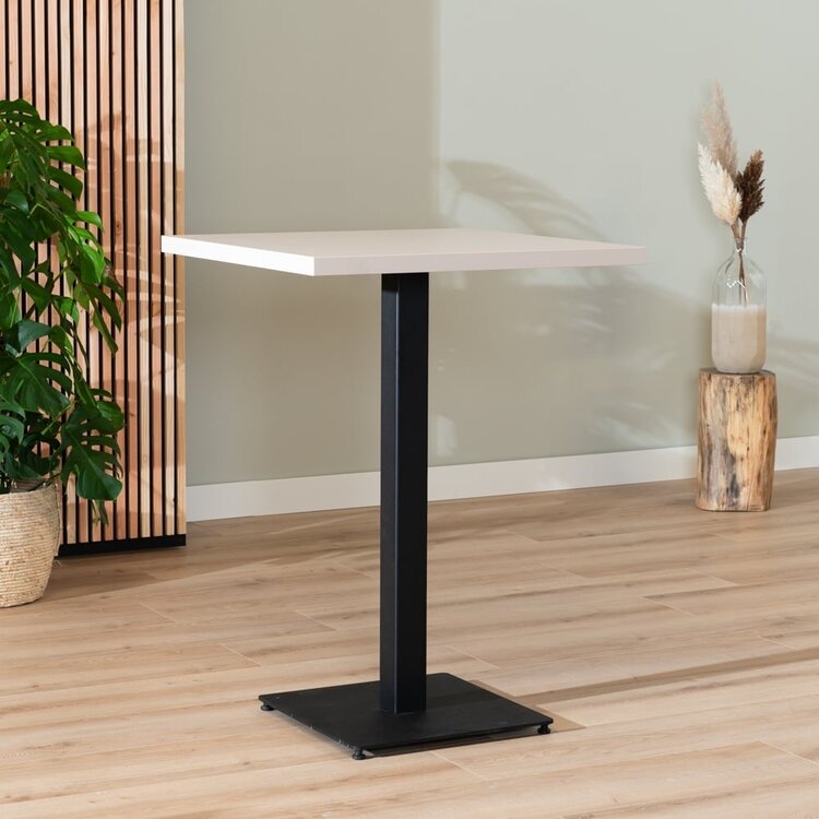 Bartisch Nils quadratisch beige Melamin 80x80x109 cm