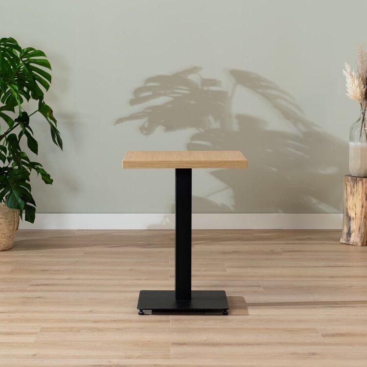 Bistrotisch Nils quadratisch Eichenlook Melamin 60x60x77 cm