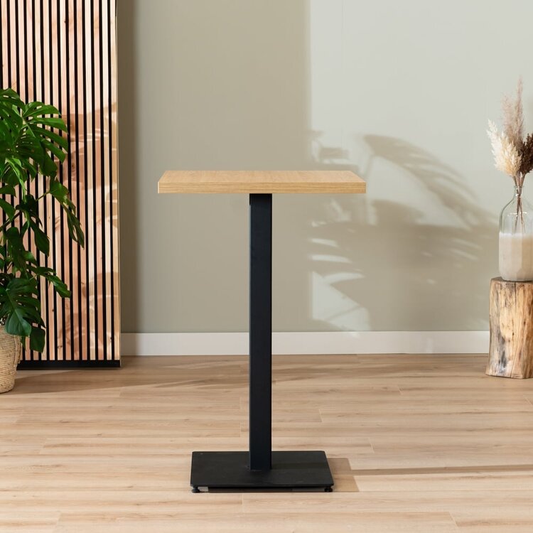 Bartisch Nils quadratisch Eichenlook Melamin 70x70x109 cm