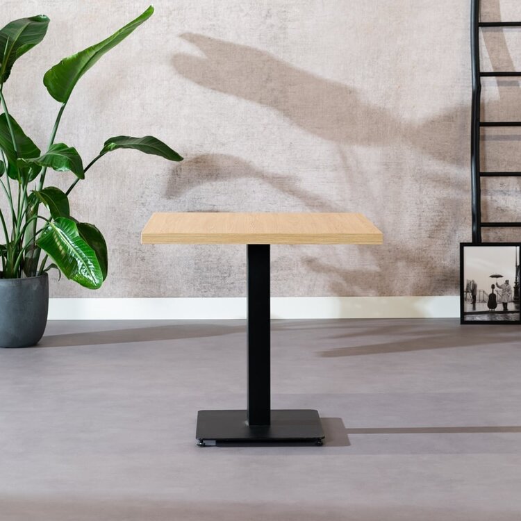 Bistrotisch Nils quadratisch Eichenlook Melamin 80x80x77 cm