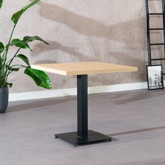 Bistrotisch Nils quadratisch Eichenlook Melamin 80x80x77 cm