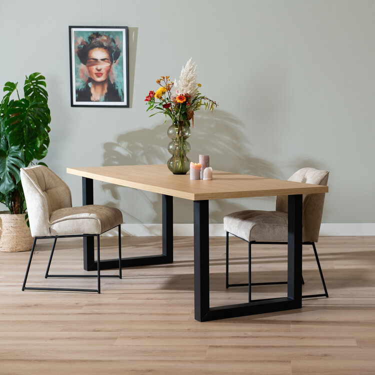 Esstisch Alec Eichenlook Melamin 220 x 90 cm