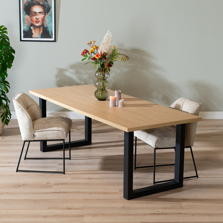 Esstisch Alec Eichenlook Melamin 220 x 90 cm