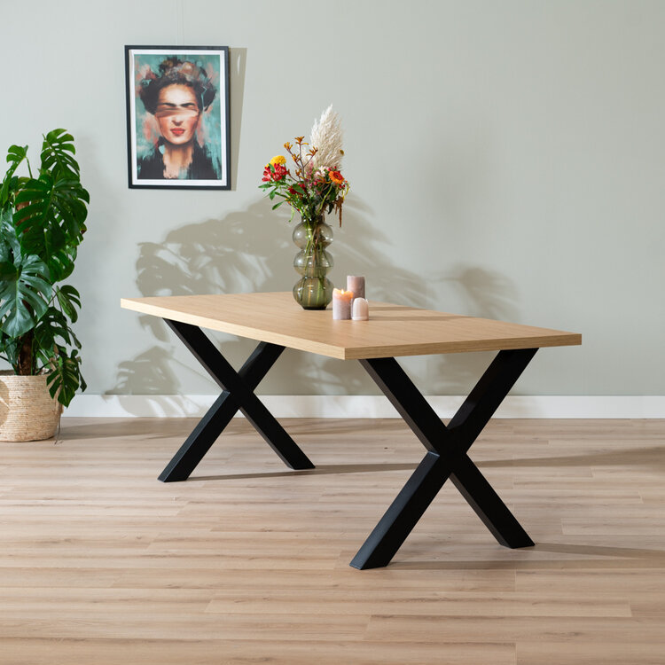 Esstisch Bodo Eichenlook Melamin 220 x 90 cm