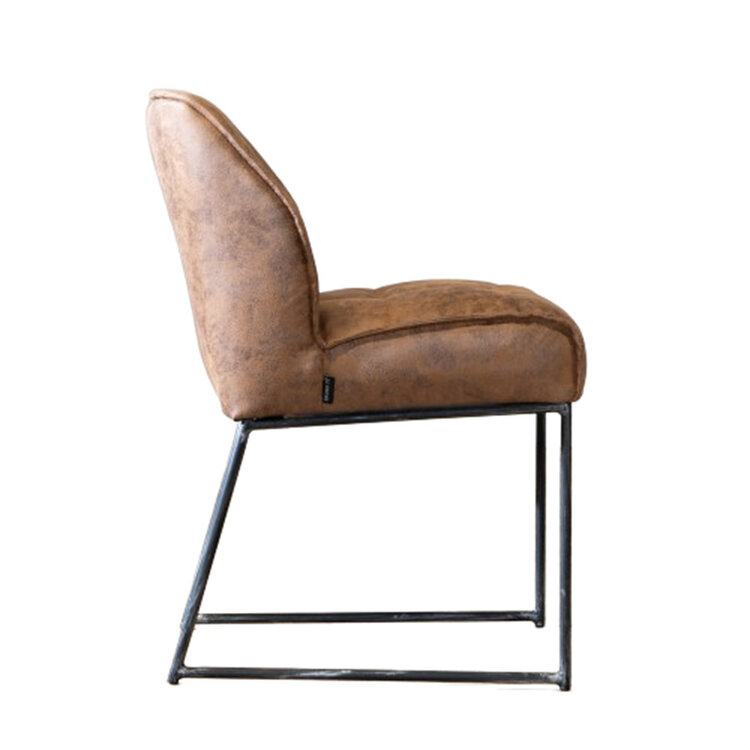 Esszimmerstuhl Microfaser Abel cognac