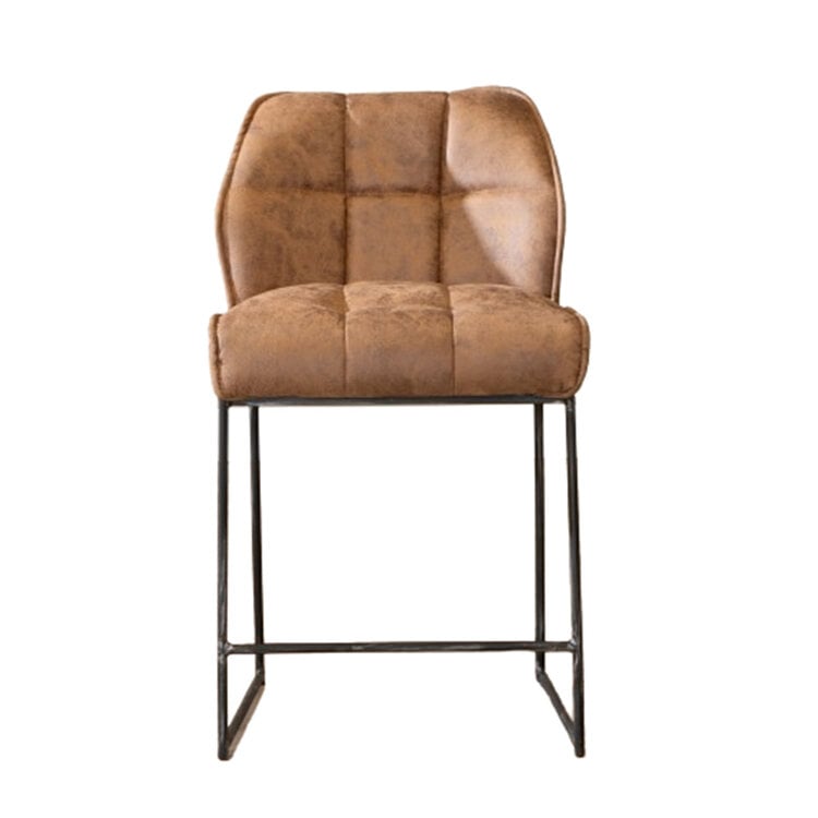 Barhocker Microfaser Abel cognac 70 cm