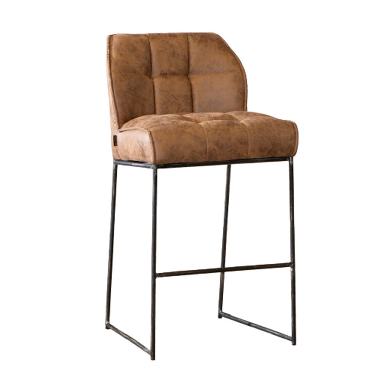 Barhocker Microfaser Abel cognac 82 cm