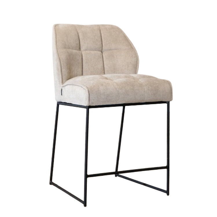 Barhocker Stoff Jelle taupe 70 cm