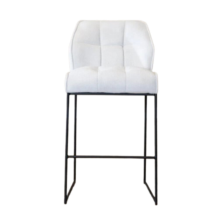 Barhocker Stoff Jelle off white 82 cm