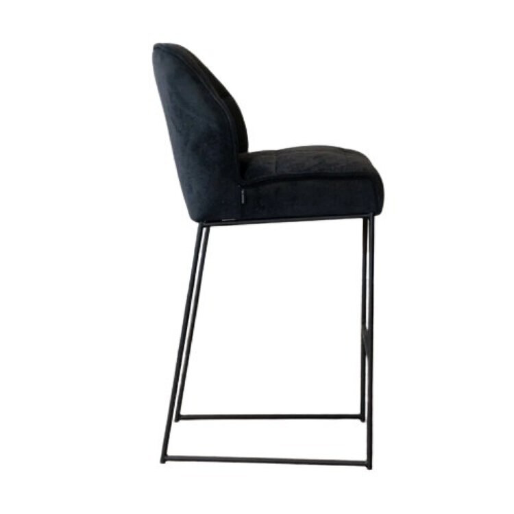 Barhocker Stoff Jelle schwarz  82 cm