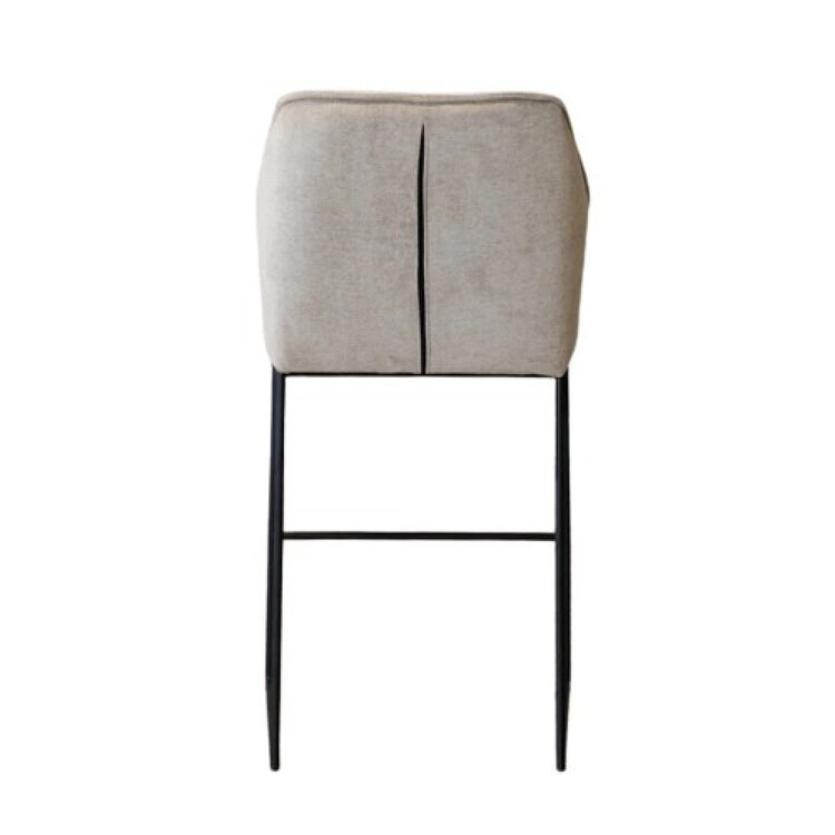 Barhocker Stoff Jelle taupe 82 cm