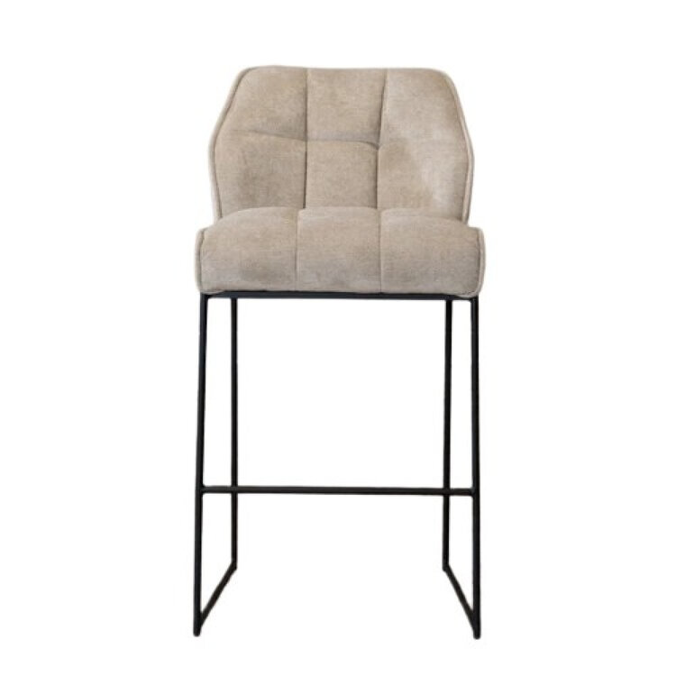 Barhocker Stoff Jelle taupe 82 cm