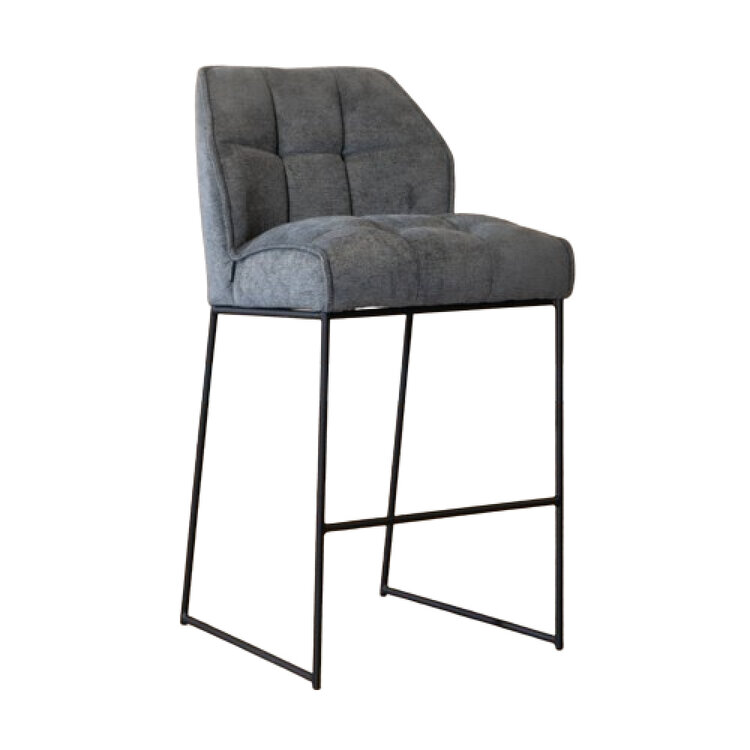 Barhocker Stoff Jelle anthrazit 82 cm