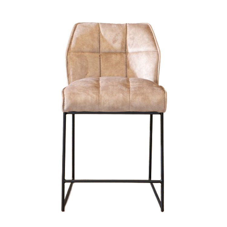 Barhocker Janna Samt taupe 70 cm