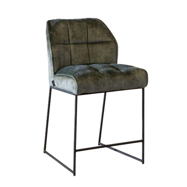 Barhocker Janna Samt grün 70 cm