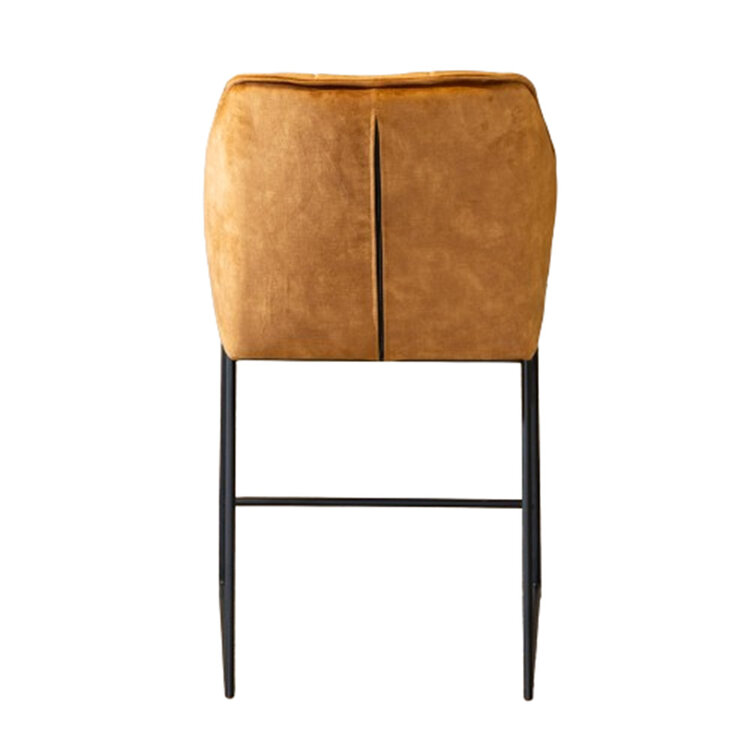 Barhocker Janna Samt gelb 70 cm