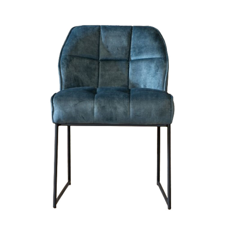 Esszimmerstuhl Samt Janna blau
