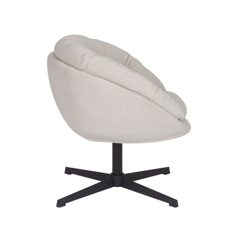 Sessel Porto drehbar Leinen off white