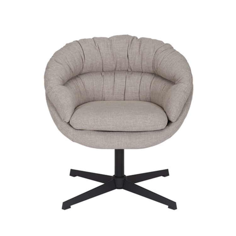 Sessel Porto drehbar Leinen taupe