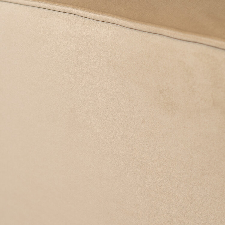 Samt Hocker Memphis rechteckig beige