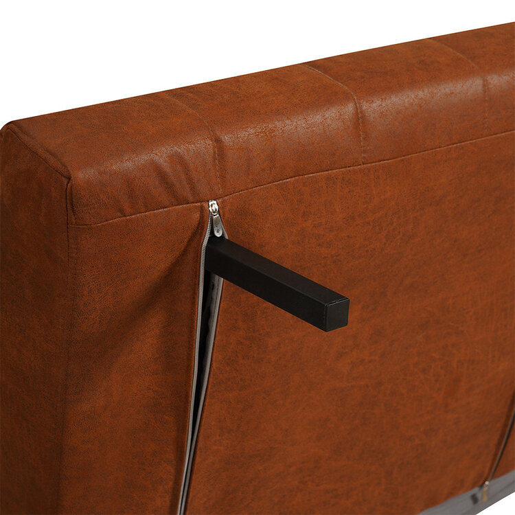 Schlafsessel Hanna Eco-Leder cognac