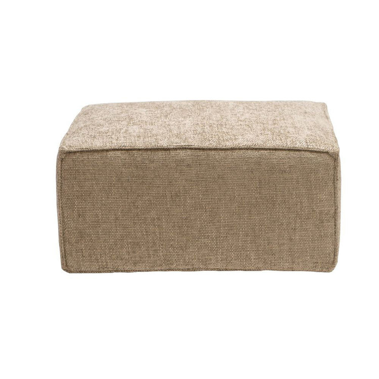 Chenille Hocker Memphis rechteckig taupe