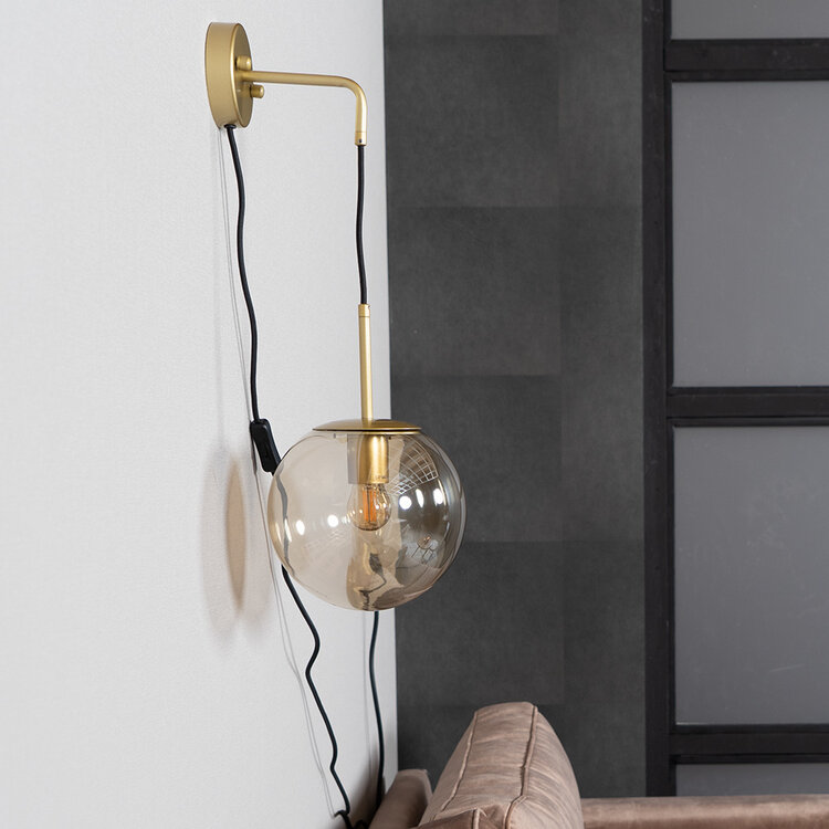 Wandlampe Else 1-flammig Amber