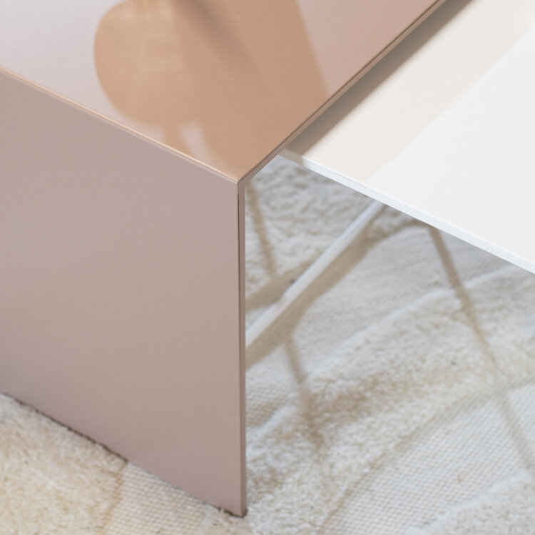 Couchtisch Lucia Metall taupe34 cm hoch