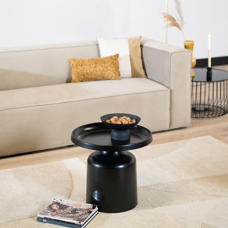 Couchtisch rund Donna schwarz