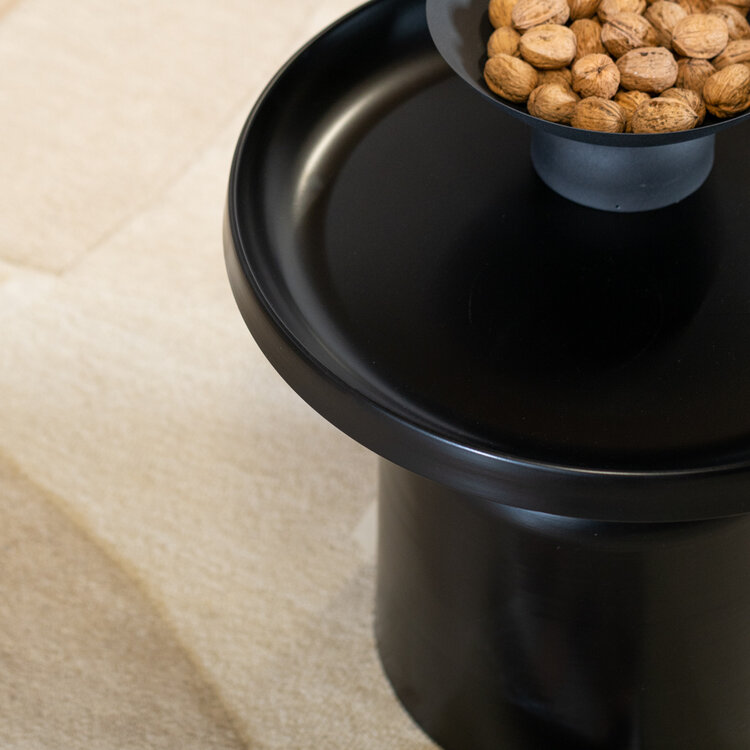 Couchtisch rund Donna schwarz