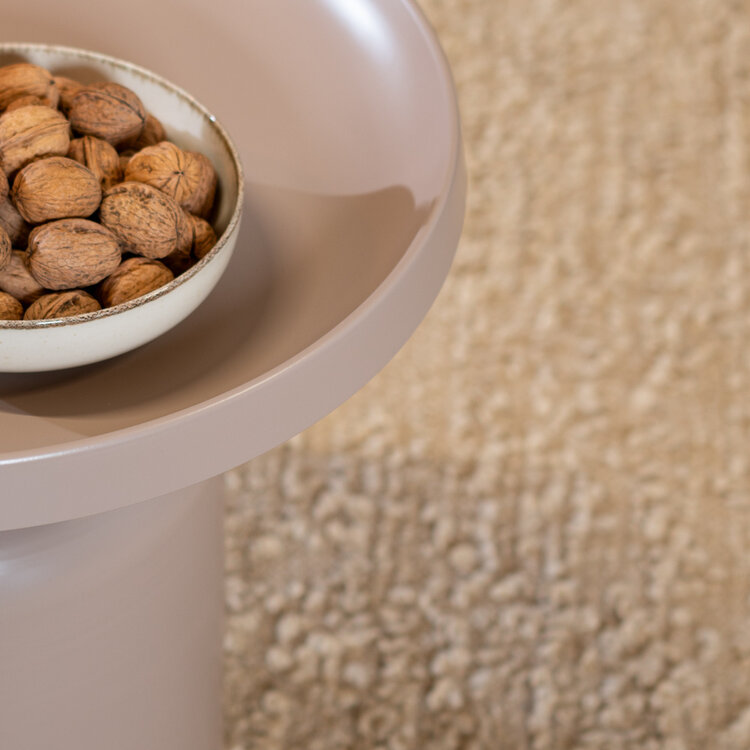 Couchtisch rund Donna taupe