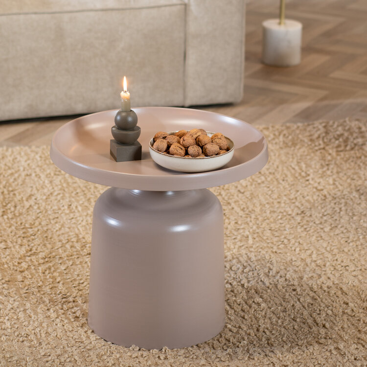Couchtisch rund Donna taupe
