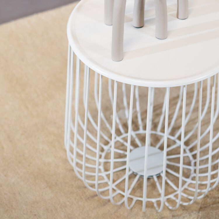 Beistelltisch Tygo Metall weiß