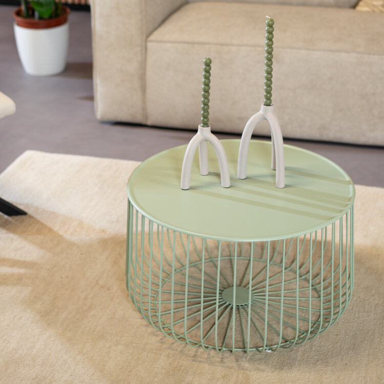 Couchtisch Senna Metall grün