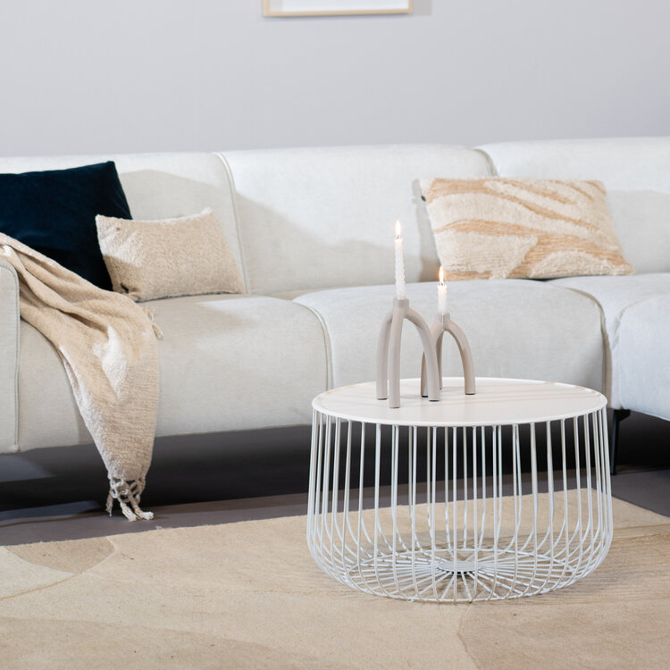 Couchtisch Senna Metall weiß