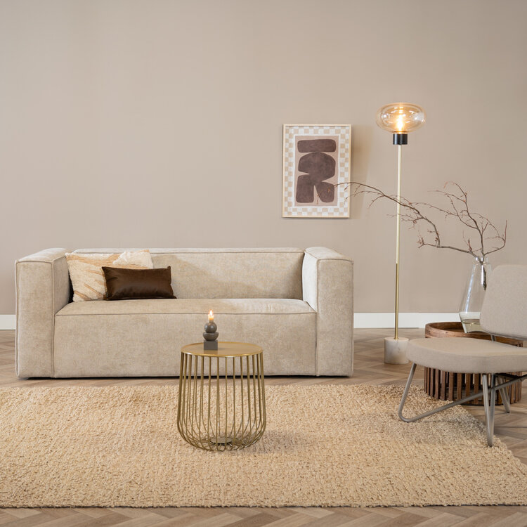Sofa Memphis 2,5-Sitzer Stoff taupe