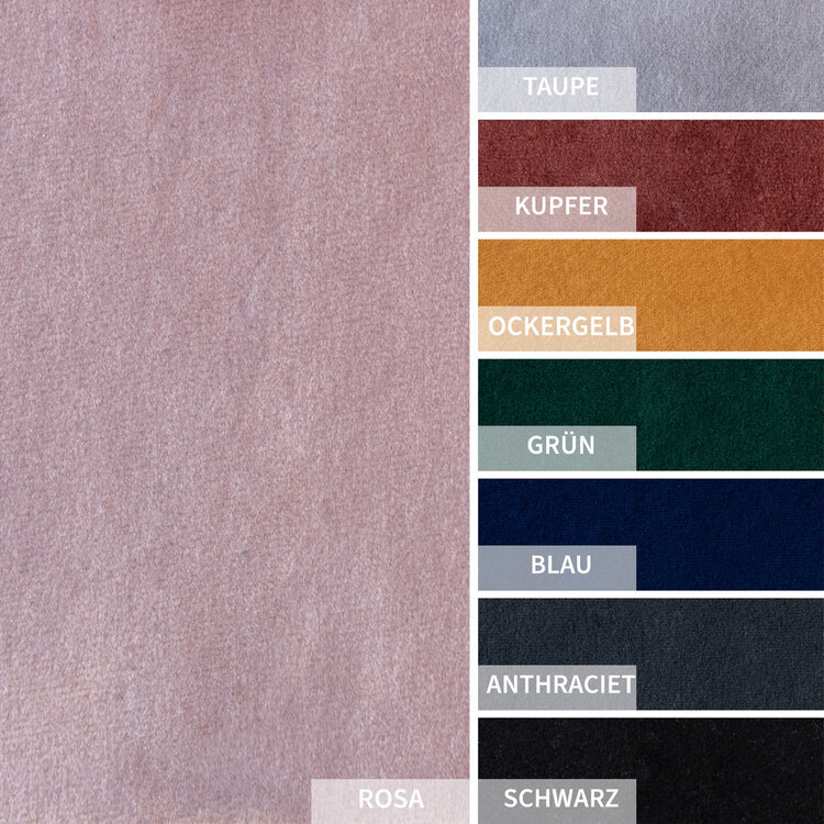 Barhocker Samt Fiona 65 - 78 cm rosa