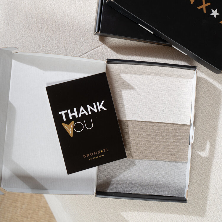 Stoffmuster Set Hygge recycelter Stoff