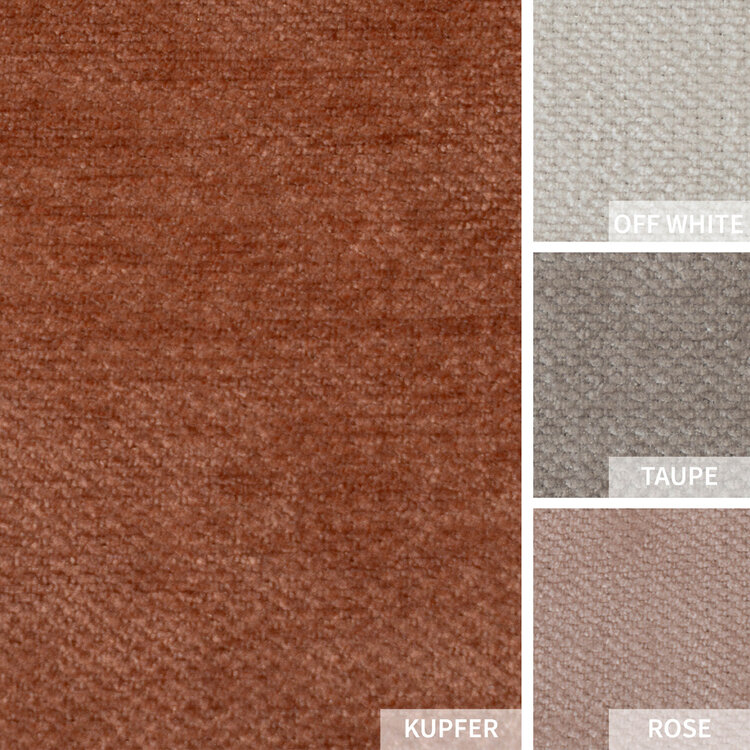 Ecksofa Kansas Stoff terracotta rechts