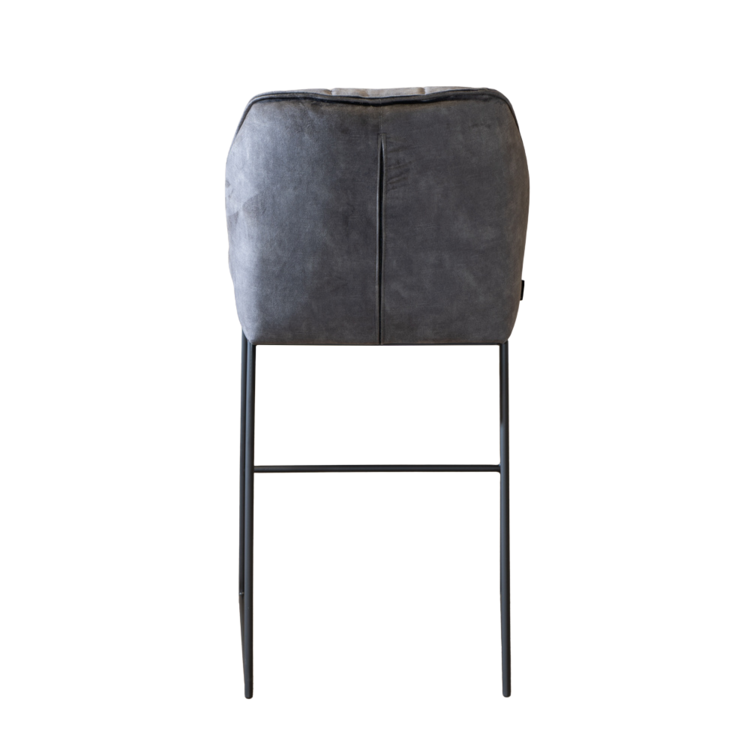 Barhocker Janna Samt anthrazit 82 cm