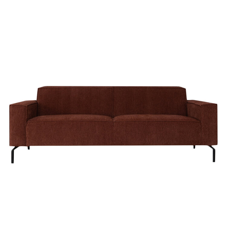 Chenille Sofa Kansas 3-Sitzer kupfer