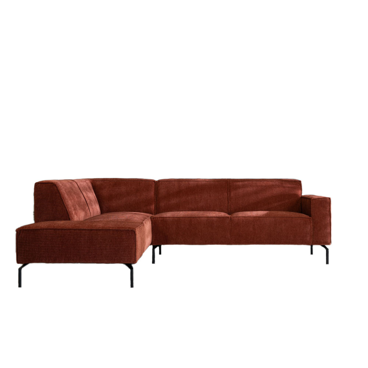 Ecksofa Kansas Chenille kupfer links