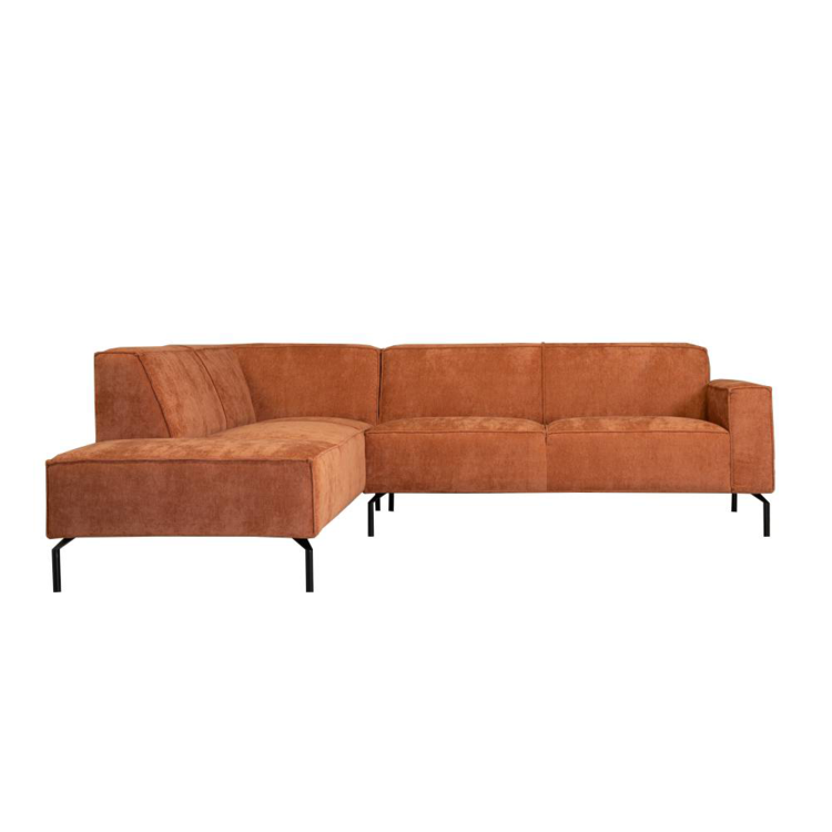 Ecksofa Kansas Stoff terracotta links