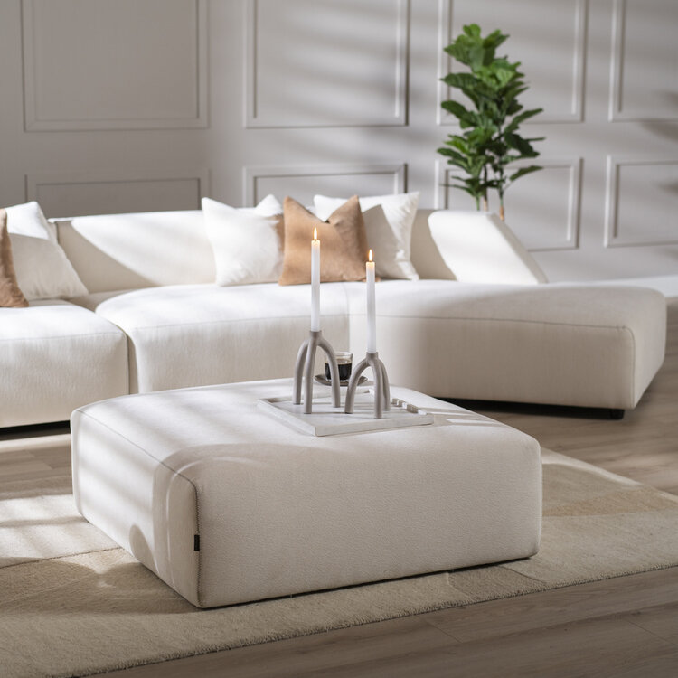 Hocker July Chenille off white