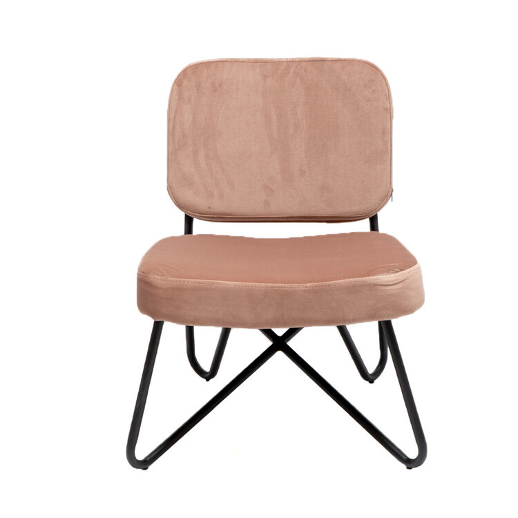 Samt Sessel Julia modern rosa