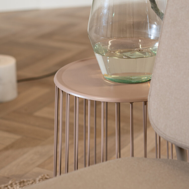 Beistelltisch Tygo Metall taupe