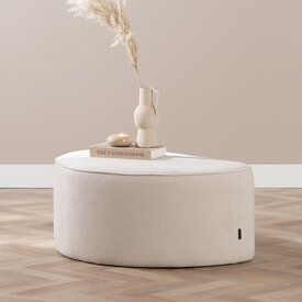 Hocker Neso halbrund beige