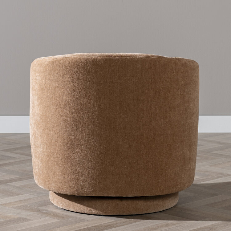Sessel Valerie drehbar Chenille terrakotta
