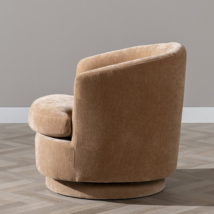 Sessel Valerie drehbar Chenille terrakotta