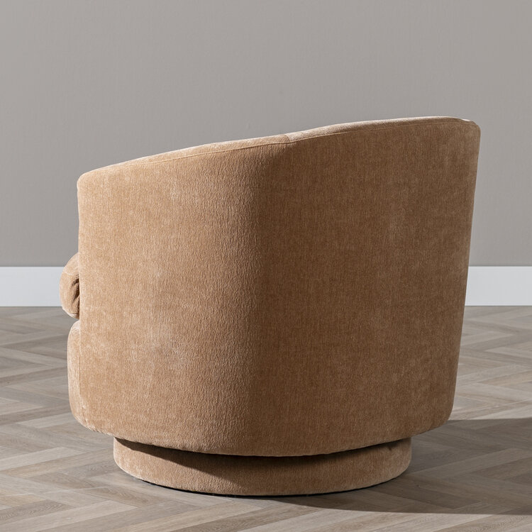 Sessel Valerie drehbar Chenille terrakotta
